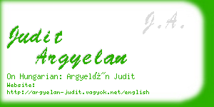 judit argyelan business card